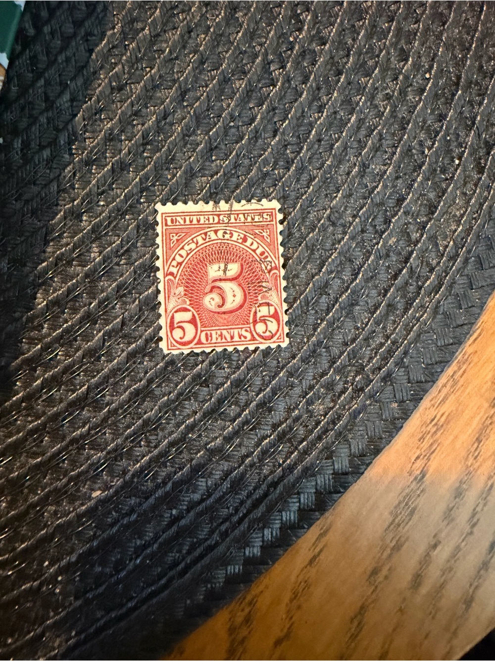 Vintage 1930 Rare  5 Cent Postage Due Lightly Canceled Stamp